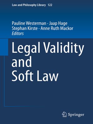 cover image of Legal Validity and Soft Law